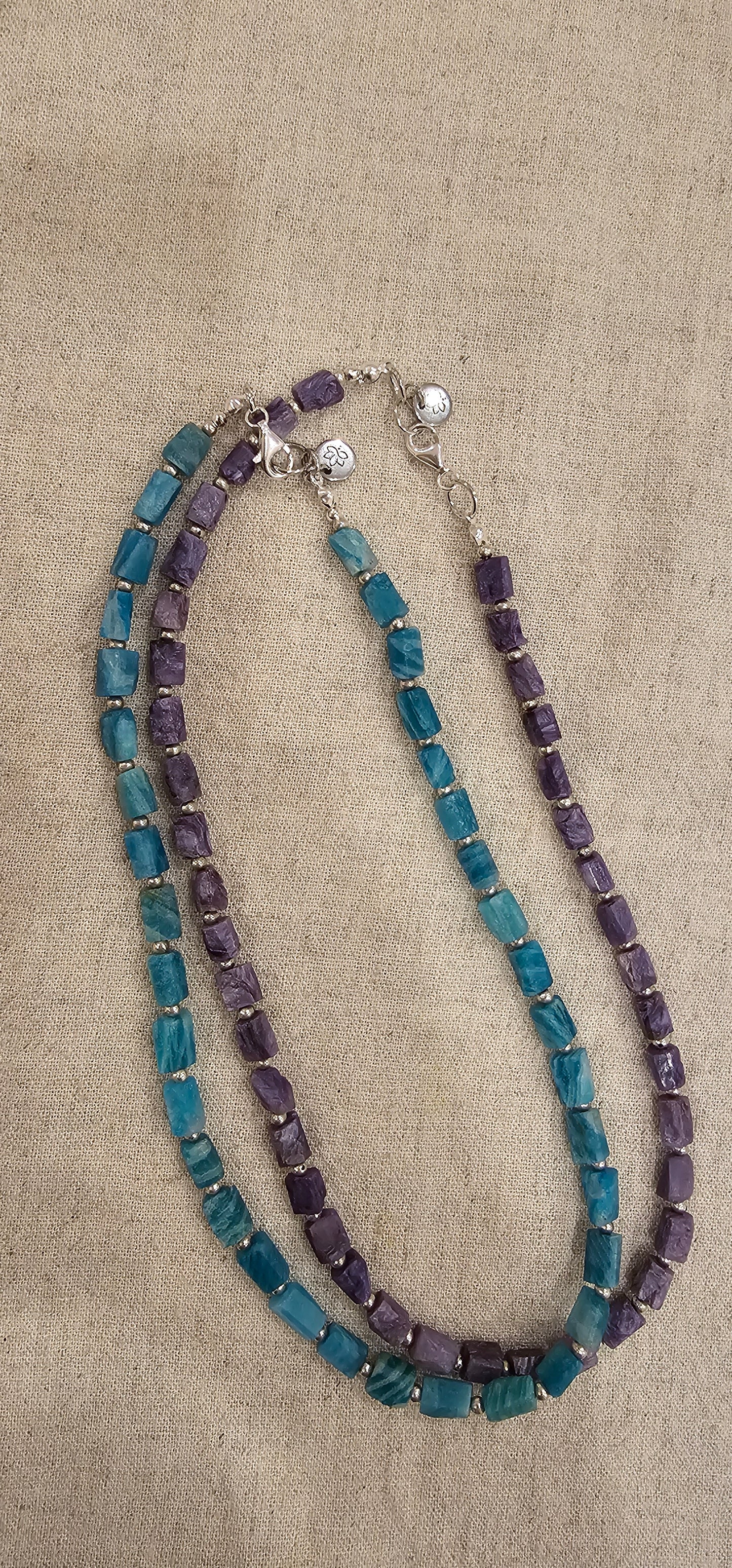 Emerald / Amethyst - Necklace