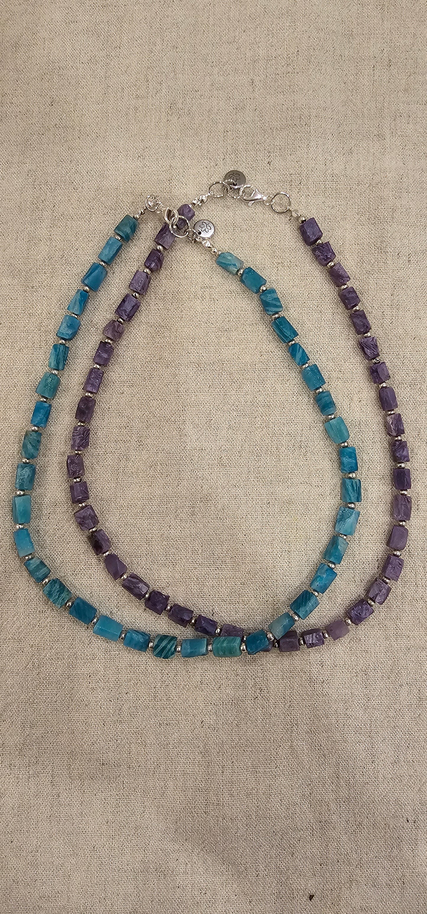 Emerald / Amethyst - Necklace