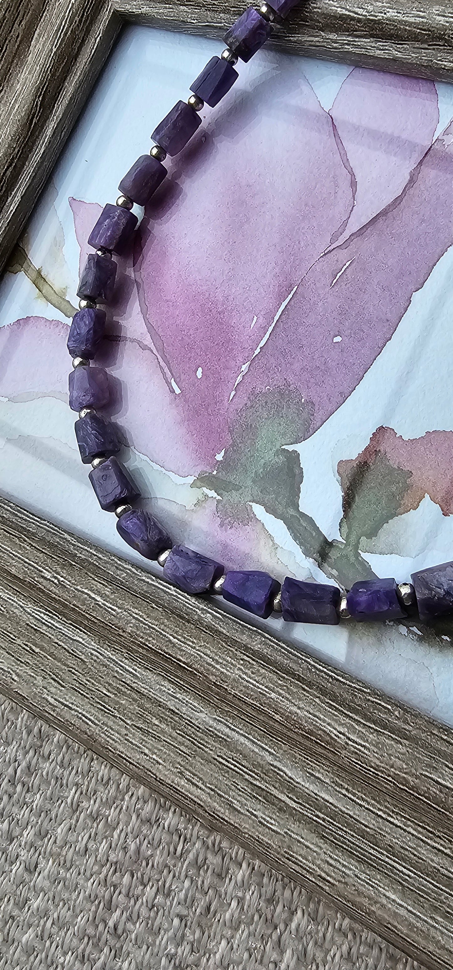 Emerald / Amethyst - Necklace